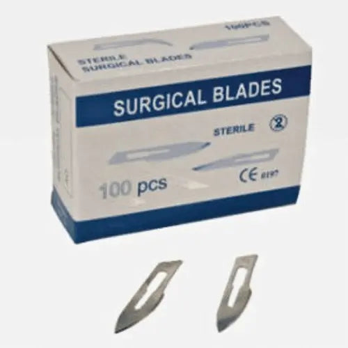 Surgical Blade Sterile Carbon Steel Pack of 100 Scienceequip.com.au