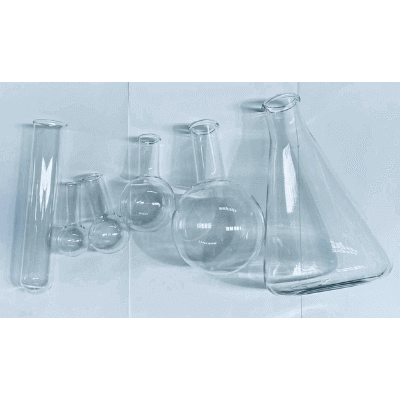 plain glass flasks non printed