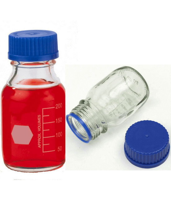 Reagent Screw Cap Laboratory Bottles, Borosilicate Clear Glass -  Science Lab Equipment | Science Equip Australia