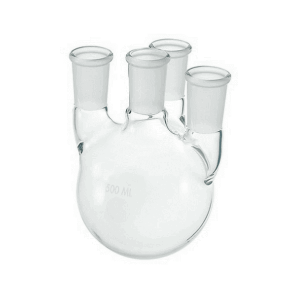 Flat Bottom Boiling Flasks Four Neck Jointed
