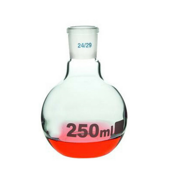 Flat Bottom Flasks Jointed, Single Neck, 24/29, Borosilicate Glass -  Science Lab Equipment | Science Equip Australia