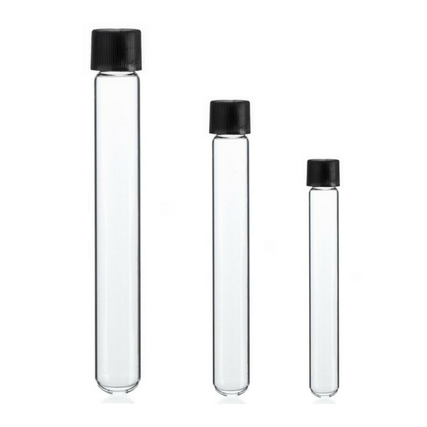 Culture Media Tubes Round Bottom Clear Glass