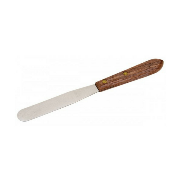 Spatula Knife, Wooden Handle, Stainless Steel -  Science Lab Equipment | Science Equip Australia