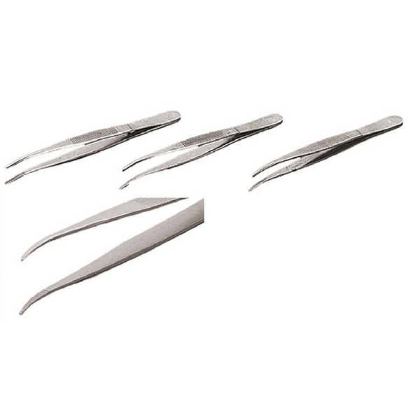 Tweezers/Forceps, Curved Fine Points, SS -  Science Lab Equipment | Science Equip Australia